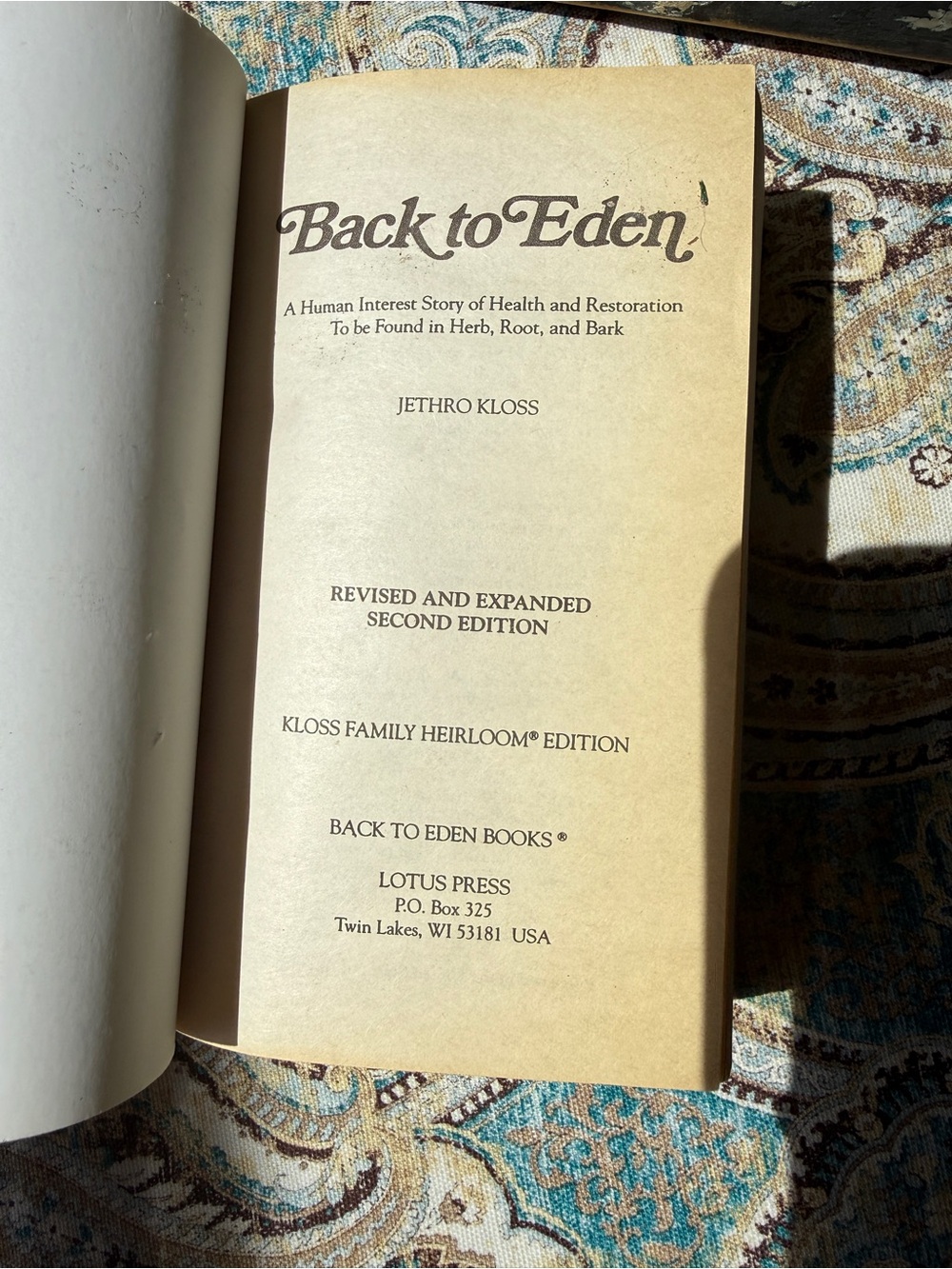 Back To Eden Jethro Kloss Revised Updated Herbal Medicine Natural Foods - Picture 5 of 8